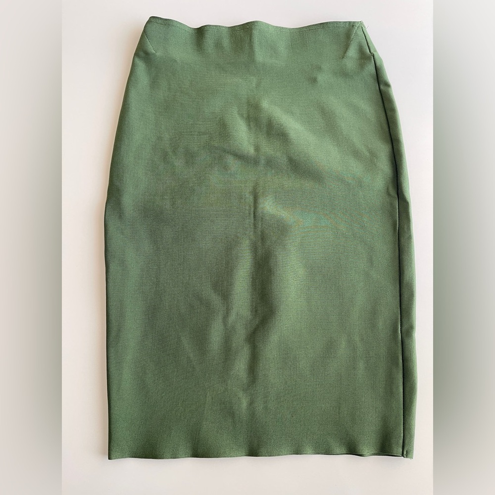 Olive Green Pencil Skirt